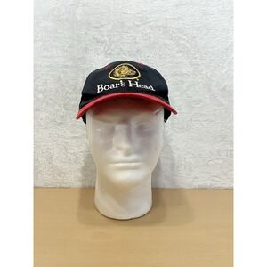 Boar's Head Deli Logo Snapback Hat Black Red Adjustable Promo Cap